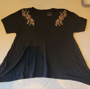 Lane Bryant embroidered top